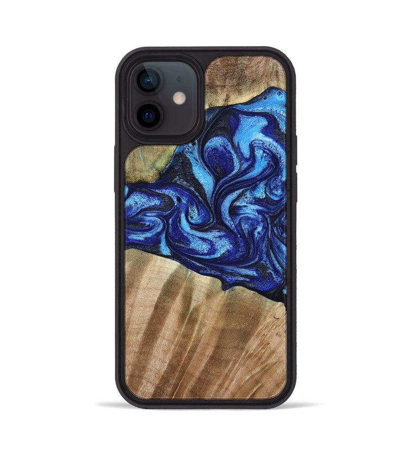 iPhone 12 Wood Phone Case - Evan (Blue, 792764)