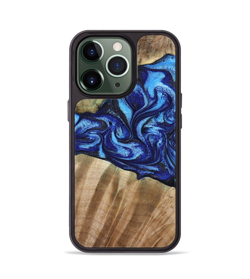 iPhone 13 Pro Wood Phone Case - Evan (Blue, 792764)