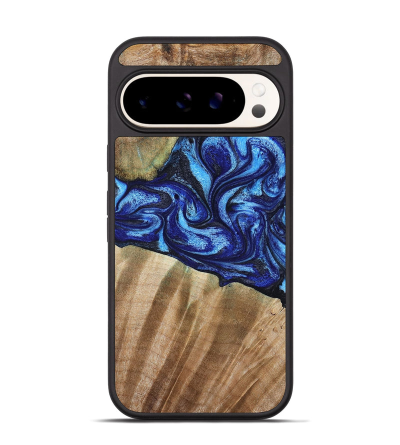 Pixel 9 Wood Phone Case - Evan (Blue, 792764)