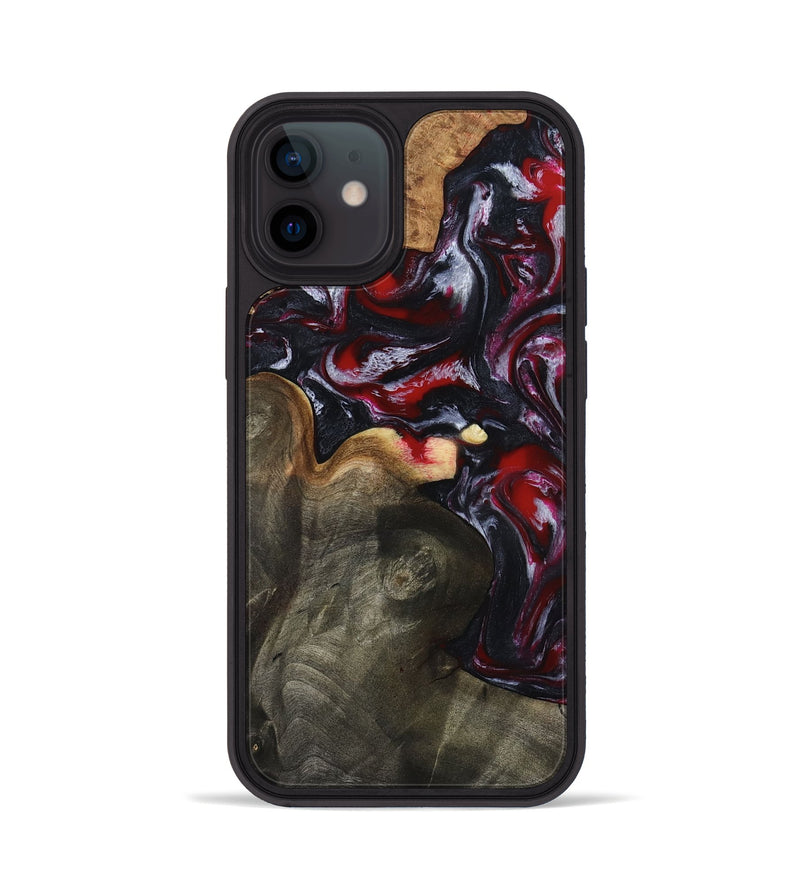 iPhone 12 Wood Phone Case - Brittny (Red, 792800)