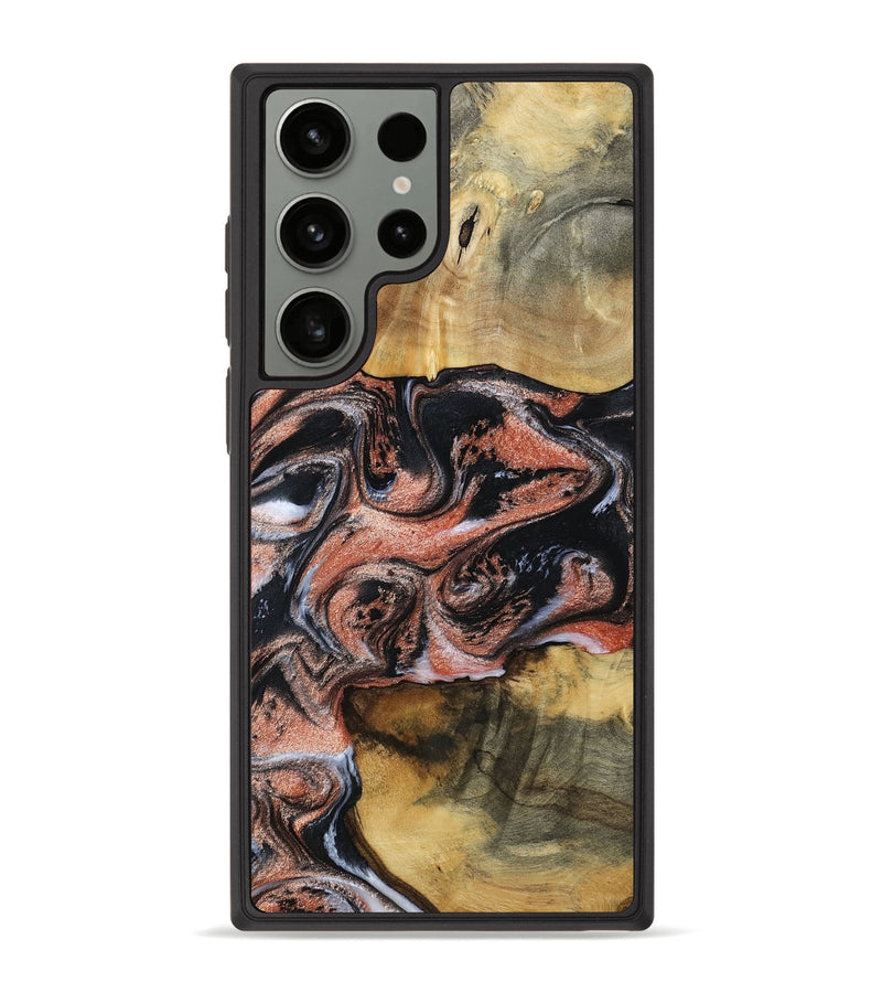 Galaxy S23 Ultra Wood Phone Case - Tanika (Black & White, 792806)