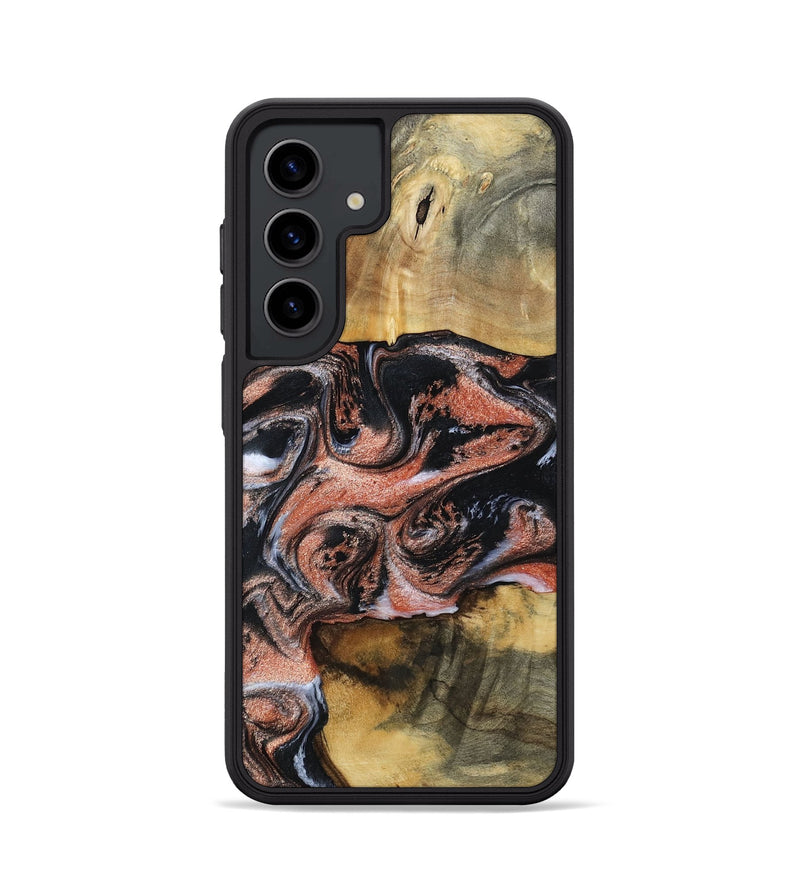 Galaxy S24 Wood Phone Case - Tanika (Black & White, 792806)