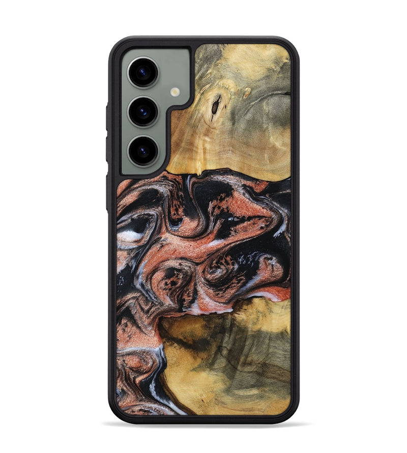 Galaxy S24 Plus Wood Phone Case - Tanika (Black & White, 792806)