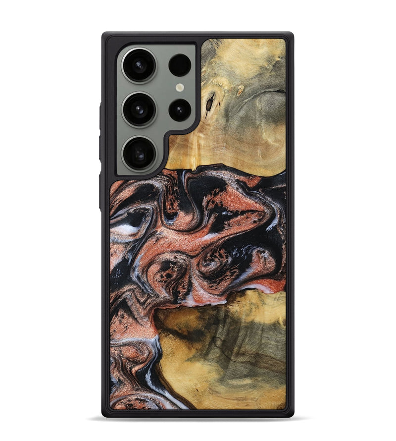 Galaxy S24 Ultra Wood Phone Case - Tanika (Black & White, 792806)