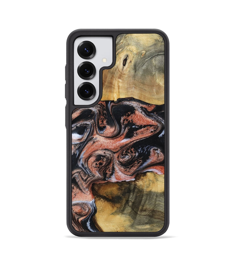 Galaxy S25 Wood Phone Case - Tanika (Black & White, 792806)