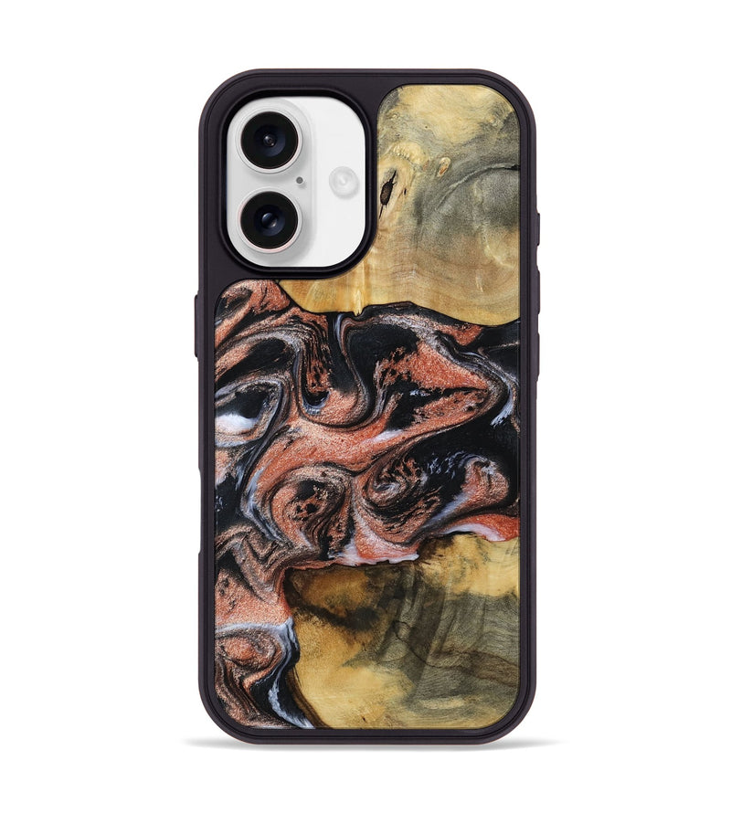 iPhone 17 Wood Phone Case - Tanika (Black & White, 792806)