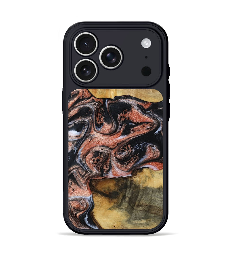 iPhone 17 Pro Wood Phone Case - Tanika (Black & White, 792806)