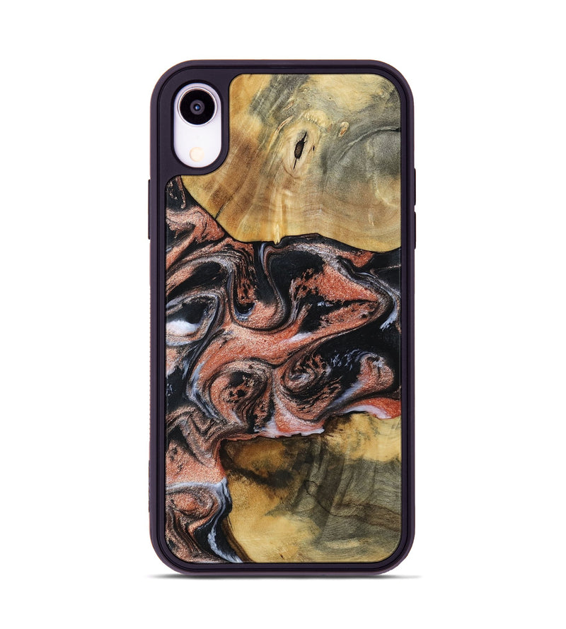 iPhone Xr Wood Phone Case - Tanika (Black & White, 792806)