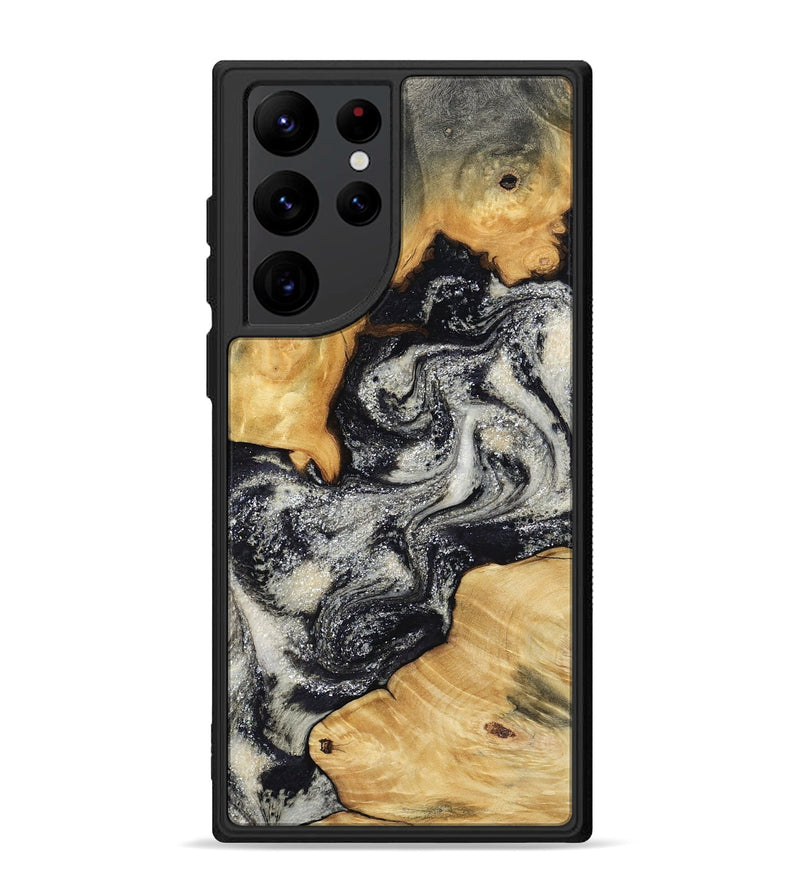 Galaxy S22 Ultra Wood Phone Case - Raleigh (Black & White, 792810)