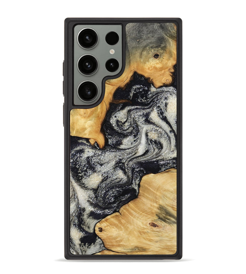 Galaxy S23 Ultra Wood Phone Case - Raleigh (Black & White, 792810)