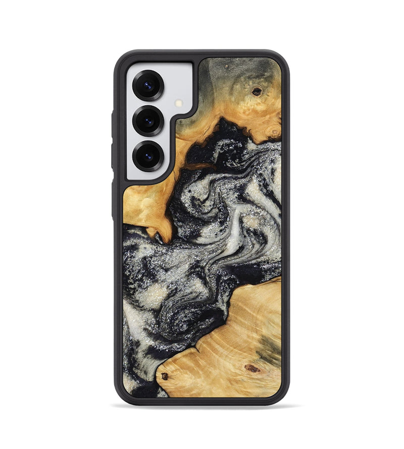 Galaxy S25 Wood Phone Case - Raleigh (Black & White, 792810)
