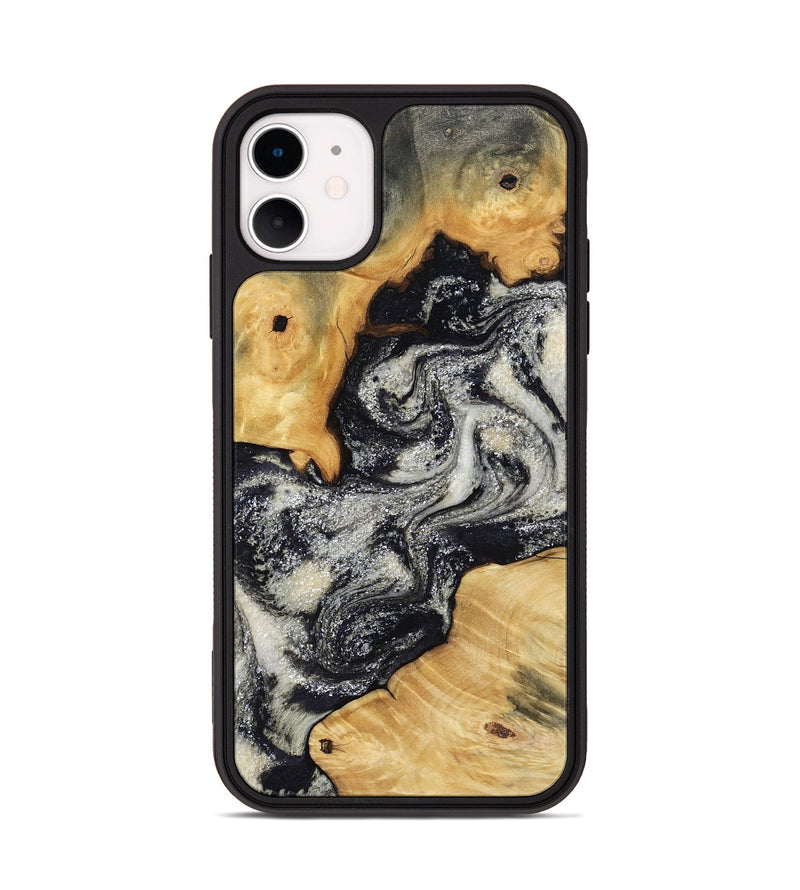 iPhone 11 Wood Phone Case - Raleigh (Black & White, 792810)