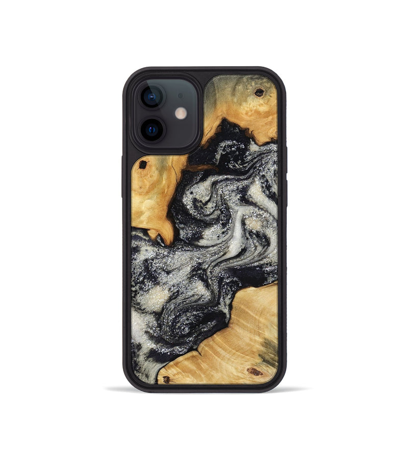iPhone 12 mini Wood Phone Case - Raleigh (Black & White, 792810)
