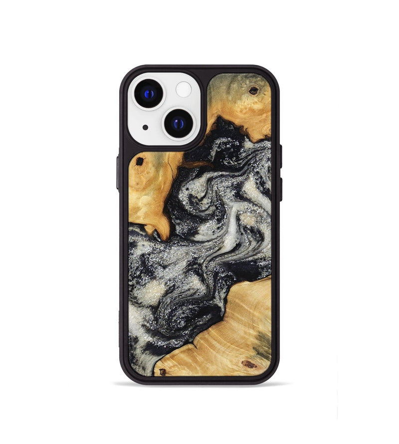 iPhone 13 mini Wood Phone Case - Raleigh (Black & White, 792810)