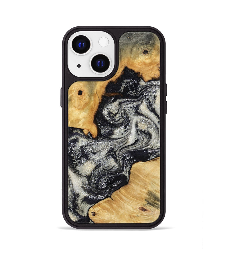 iPhone 13 Wood Phone Case - Raleigh (Black & White, 792810)