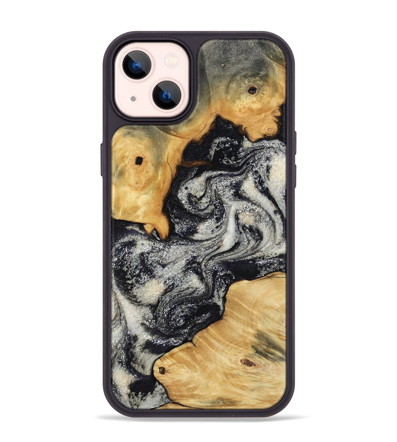 iPhone 14 Plus Wood Phone Case - Raleigh (Black & White, 792810)