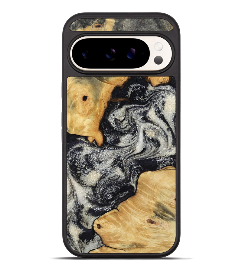 Pixel 10 Pro XL Wood Phone Case - Raleigh (Black & White, 792810)