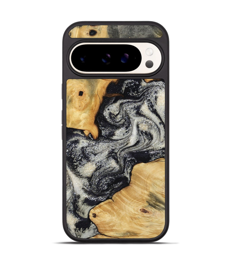Pixel 9 Pro Wood Phone Case - Raleigh (Black & White, 792810)