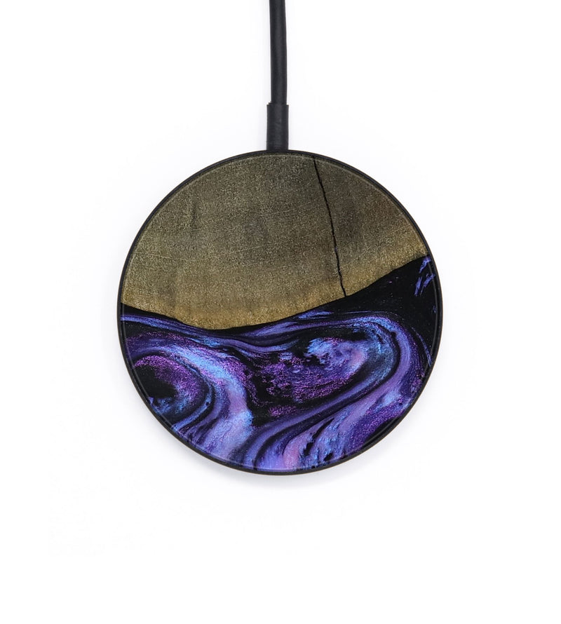 Circle Wood Wireless Charger - Elvira (Purple, 792827)