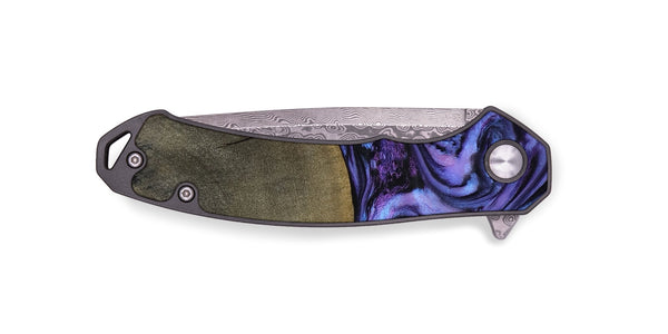 EDC Wood Pocket Knife - Elvira (Purple, 792827)