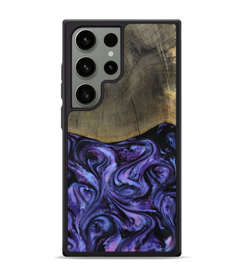 Galaxy S24 Ultra Wood Phone Case - Elvira (Purple, 792827)