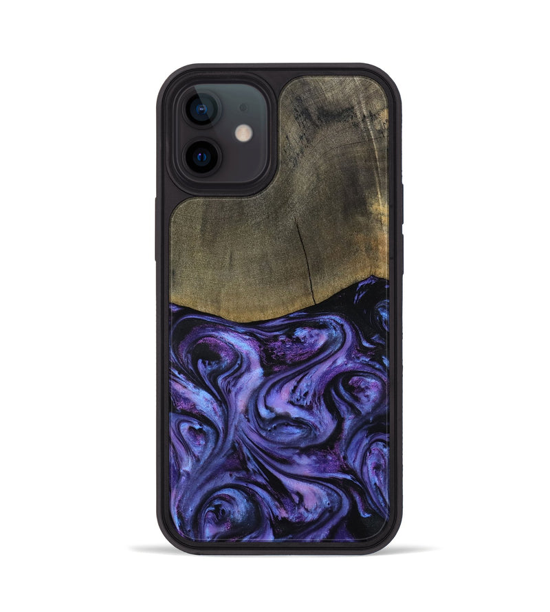 iPhone 12 Wood Phone Case - Elvira (Purple, 792827)