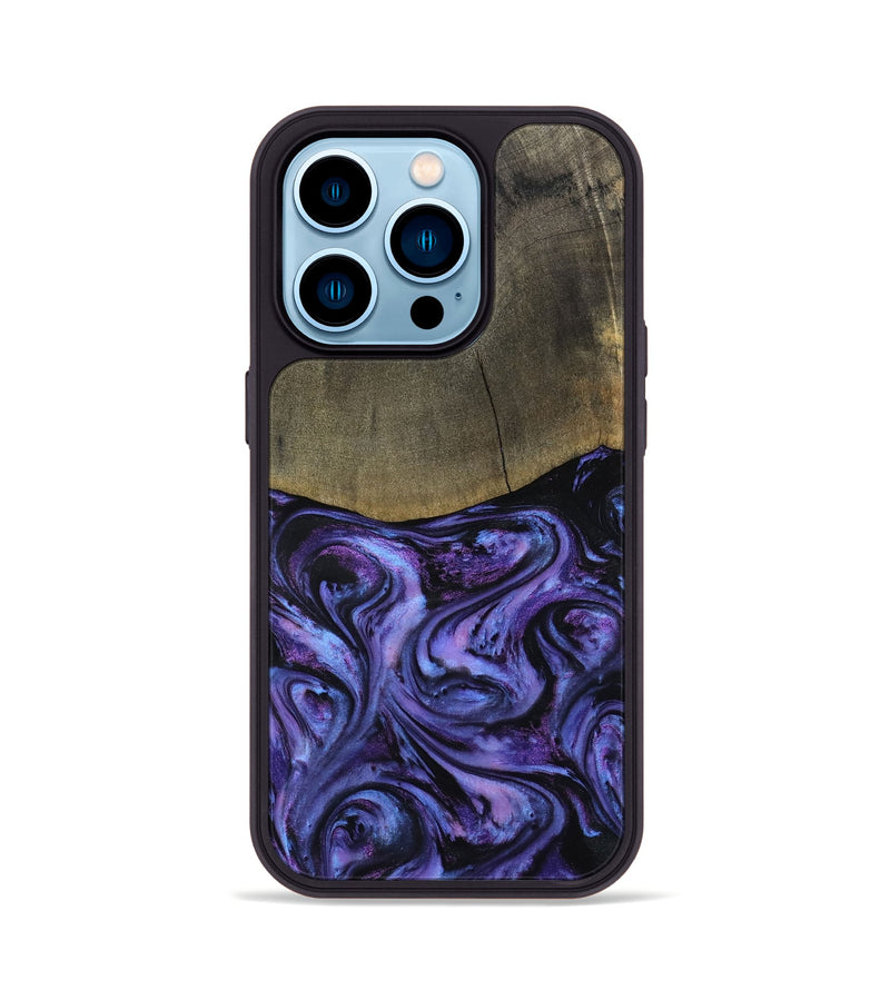 iPhone 14 Pro Wood Phone Case - Elvira (Purple, 792827)