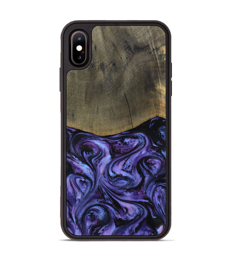 iPhone Xs Max Wood Phone Case - Elvira (Purple, 792827)