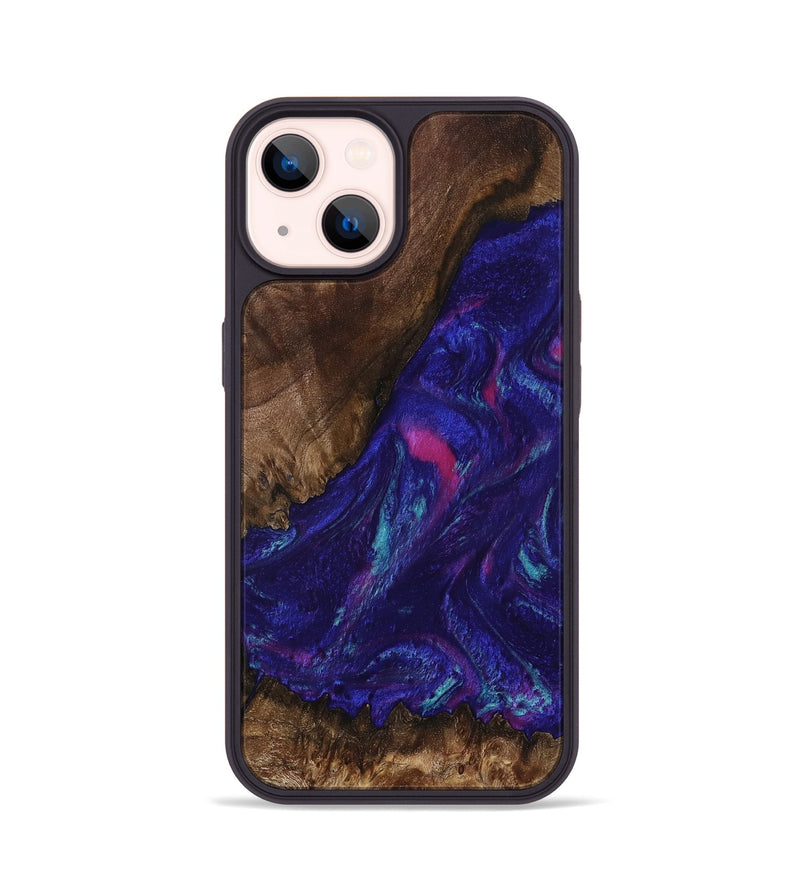 iPhone 14 Wood Phone Case - Abby (Purple, 792829)