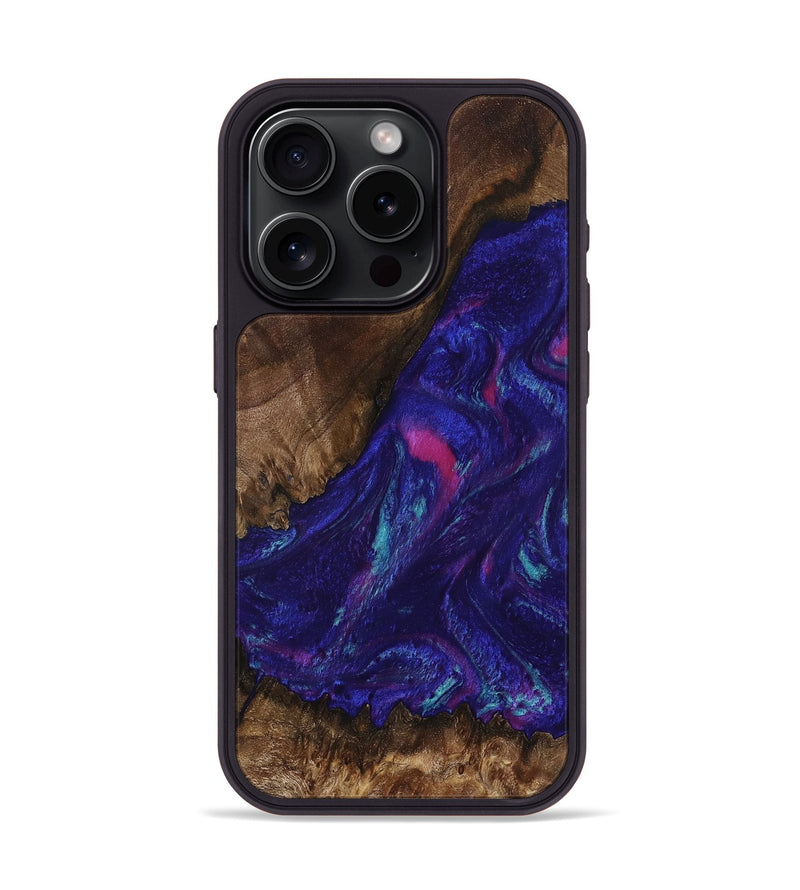 iPhone 15 Pro Wood Phone Case - Abby (Purple, 792829)