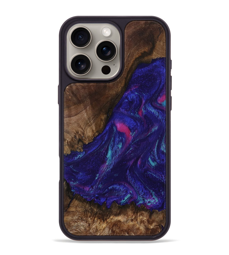iPhone 16 Pro Max Wood Phone Case - Abby (Purple, 792829)