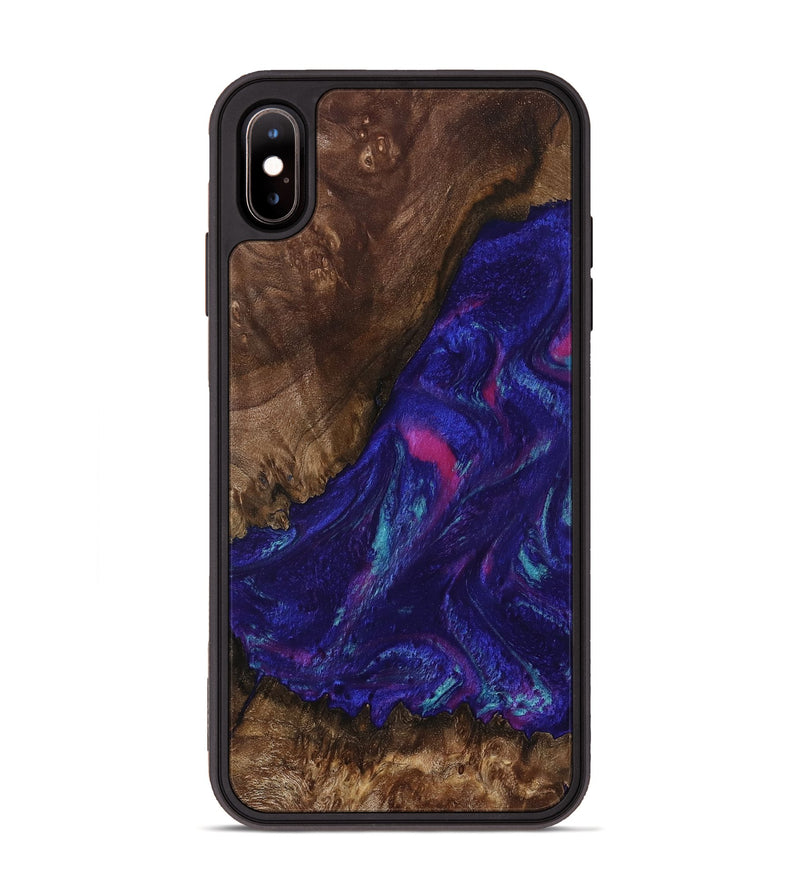 iPhone Xs Max Wood Phone Case - Abby (Purple, 792829)
