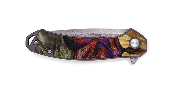 EDC Wood Pocket Knife - Johanna (Purple, 792833)