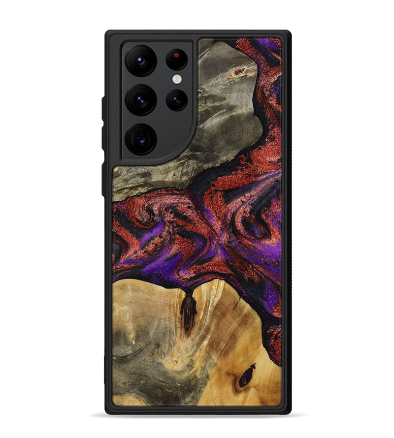 Galaxy S22 Ultra Wood Phone Case - Johanna (Purple, 792833)