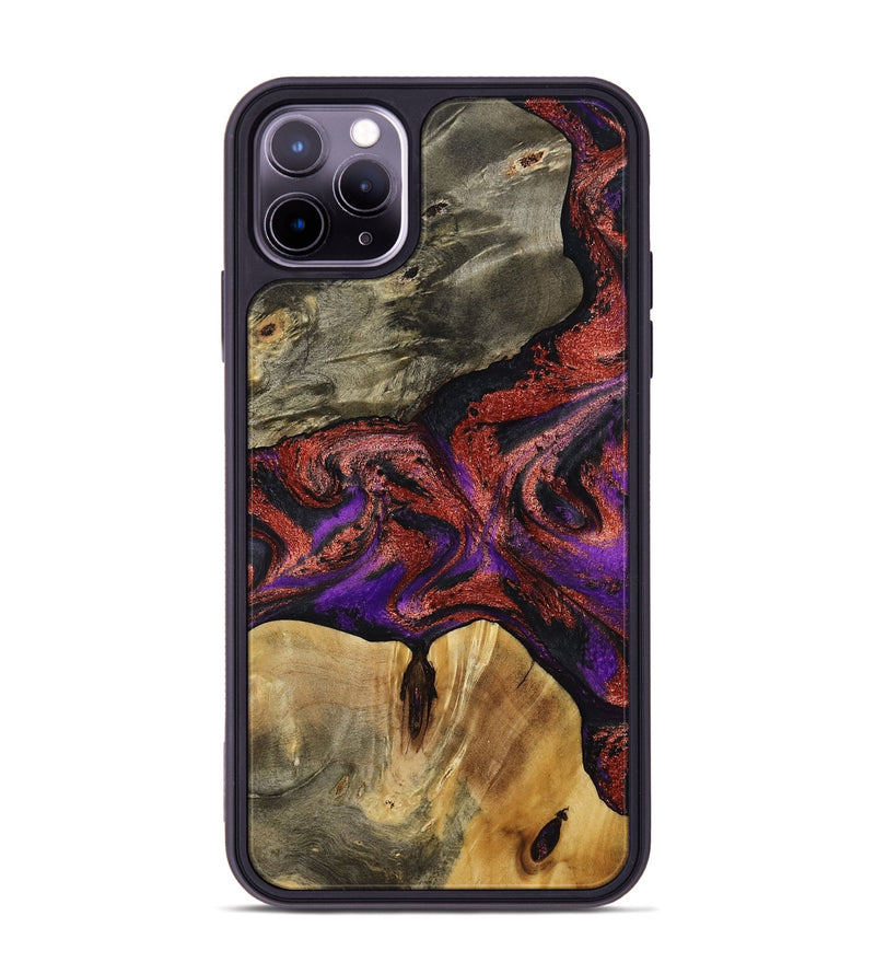 iPhone 11 Pro Max Wood Phone Case - Johanna (Purple, 792833)