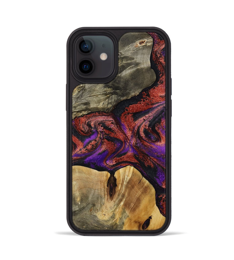 iPhone 12 Wood Phone Case - Johanna (Purple, 792833)