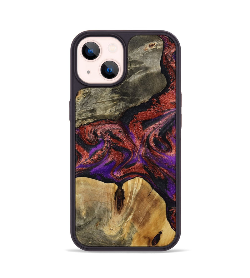 iPhone 14 Wood Phone Case - Johanna (Purple, 792833)