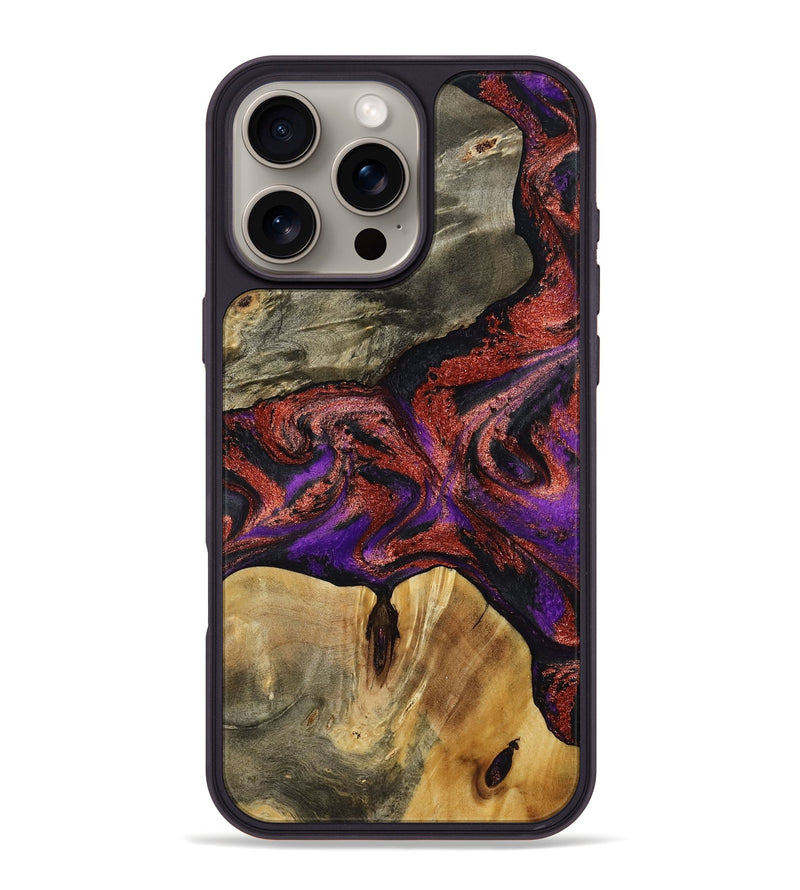 iPhone 16 Pro Max Wood Phone Case - Johanna (Purple, 792833)