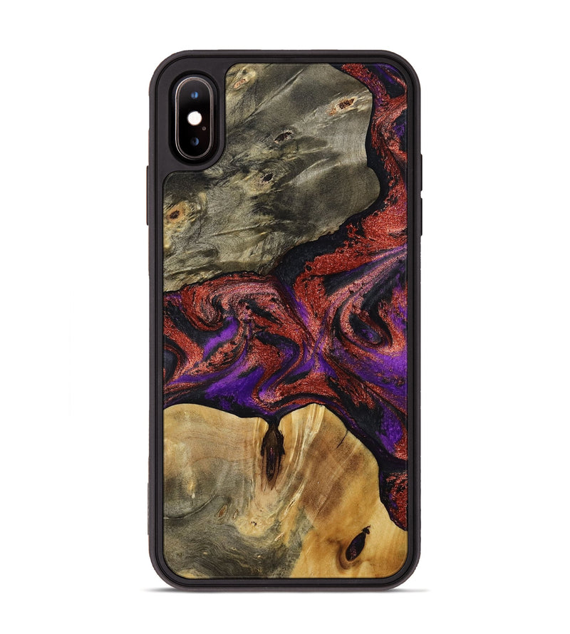 iPhone Xs Max Wood Phone Case - Johanna (Purple, 792833)