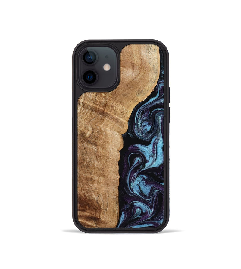 iPhone 12 mini Wood Phone Case - Payten (Purple, 792837)