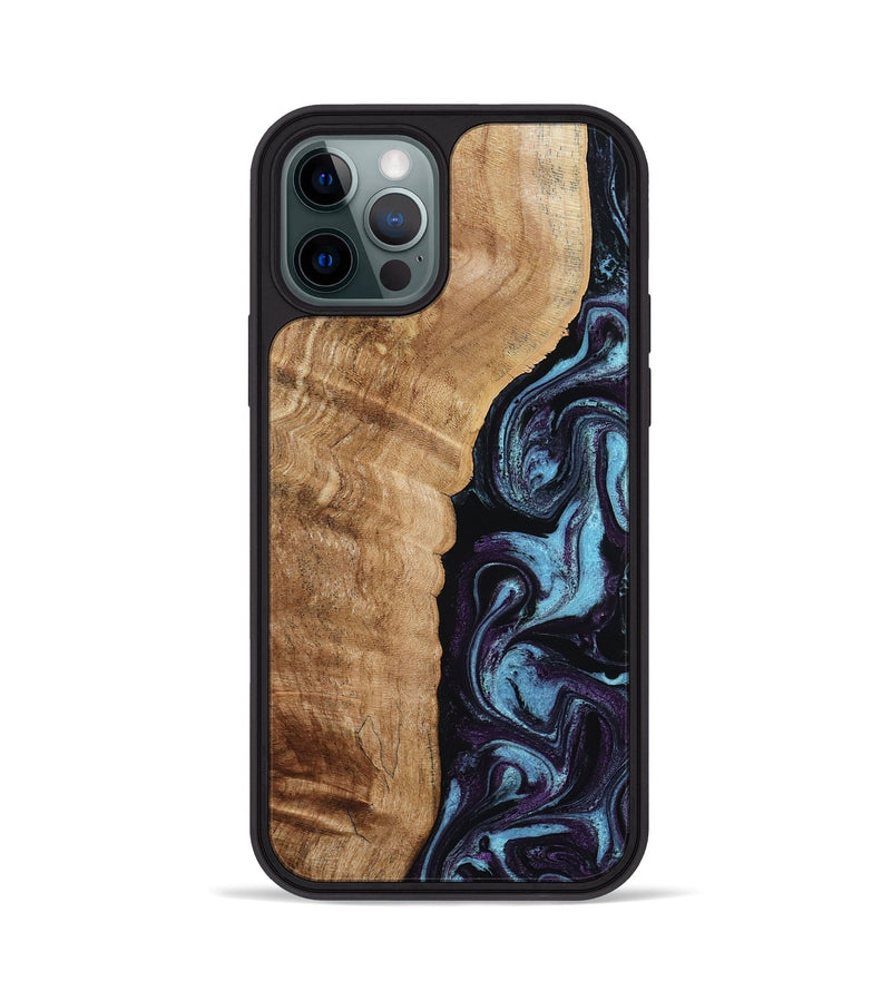 iPhone 12 Pro Wood Phone Case - Payten (Purple, 792837)