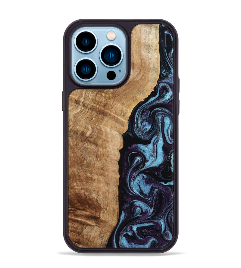 iPhone 14 Pro Max Wood Phone Case - Payten (Purple, 792837)
