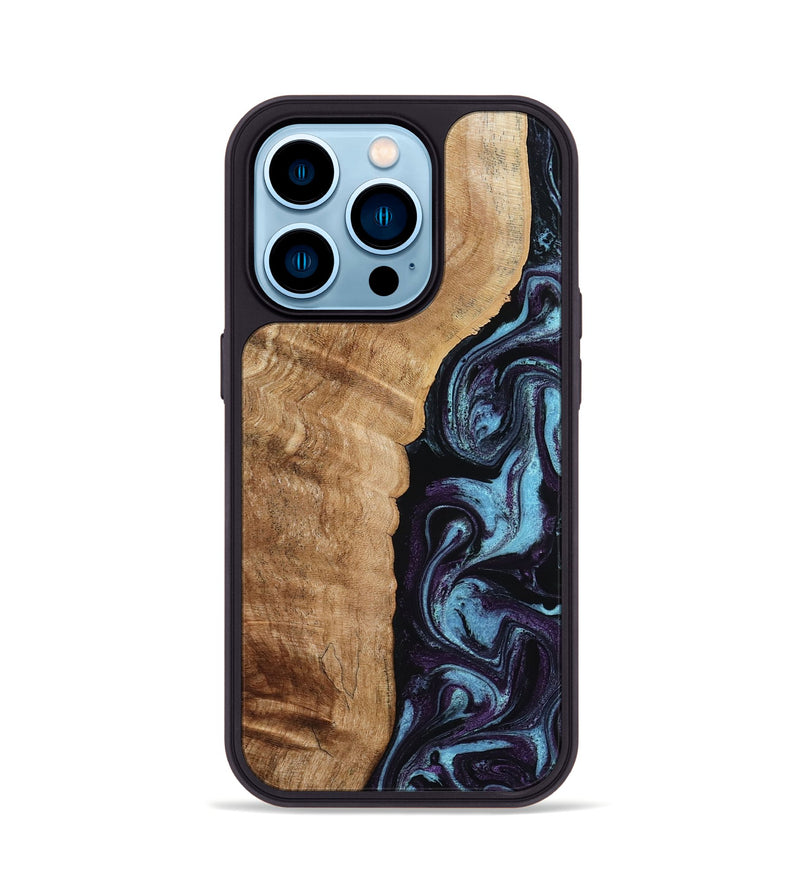 iPhone 14 Pro Wood Phone Case - Payten (Purple, 792837)