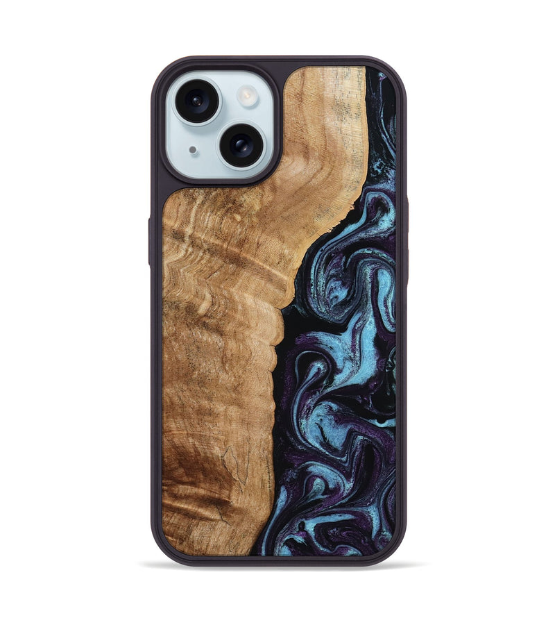 iPhone 15 Wood Phone Case - Payten (Purple, 792837)