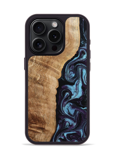 iPhone 15 Pro Wood Phone Case - Payten (Purple, 792837)