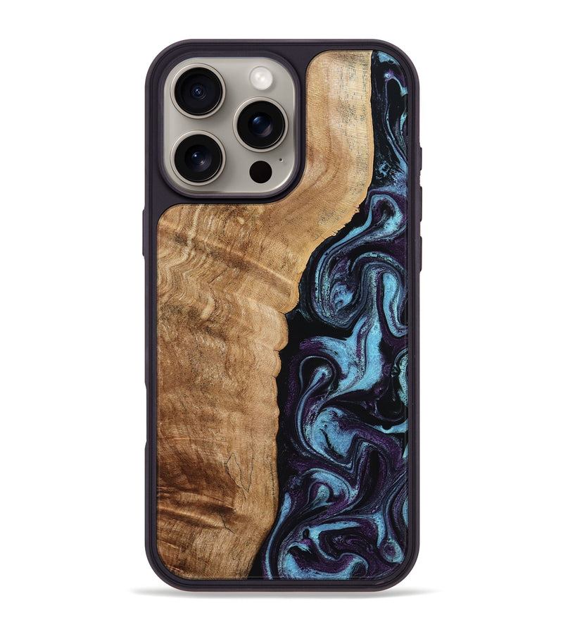 iPhone 16 Pro Max Wood Phone Case - Payten (Purple, 792837)