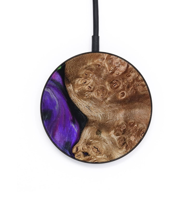 Circle Wood Wireless Charger - Jacalyn (Purple, 792838)