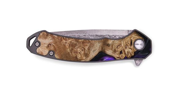 EDC Wood Pocket Knife - Jacalyn (Purple, 792838)