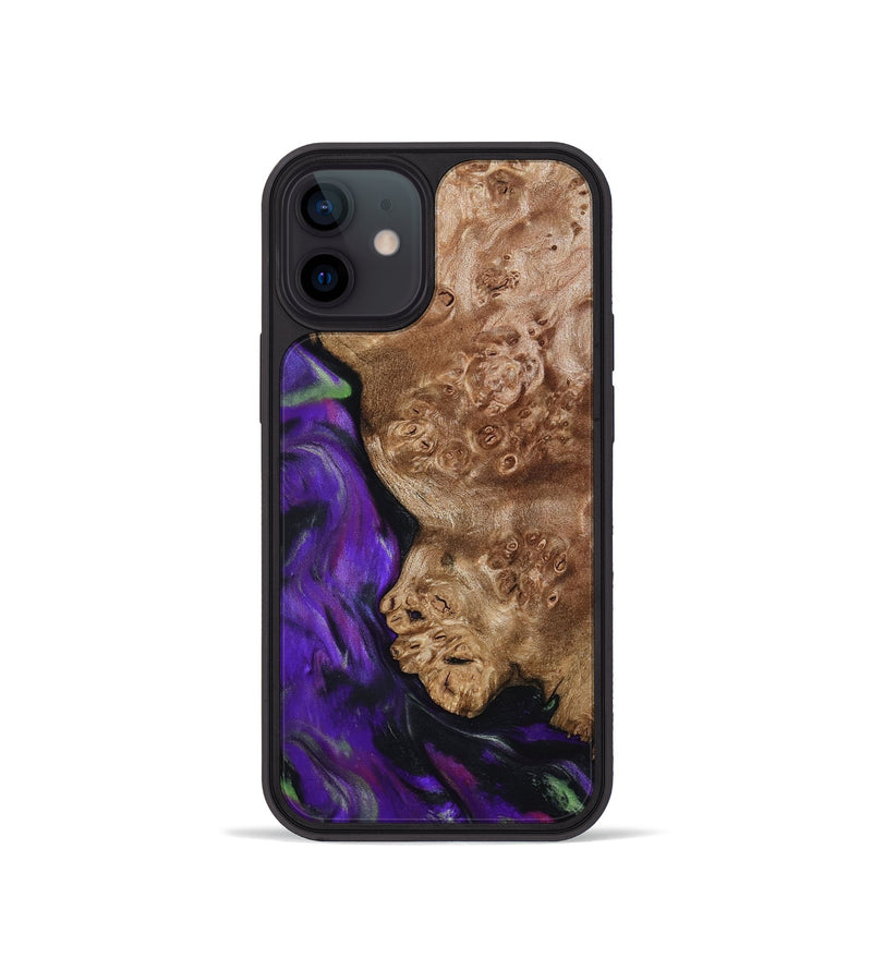 iPhone 12 mini Wood Phone Case - Jacalyn (Purple, 792838)