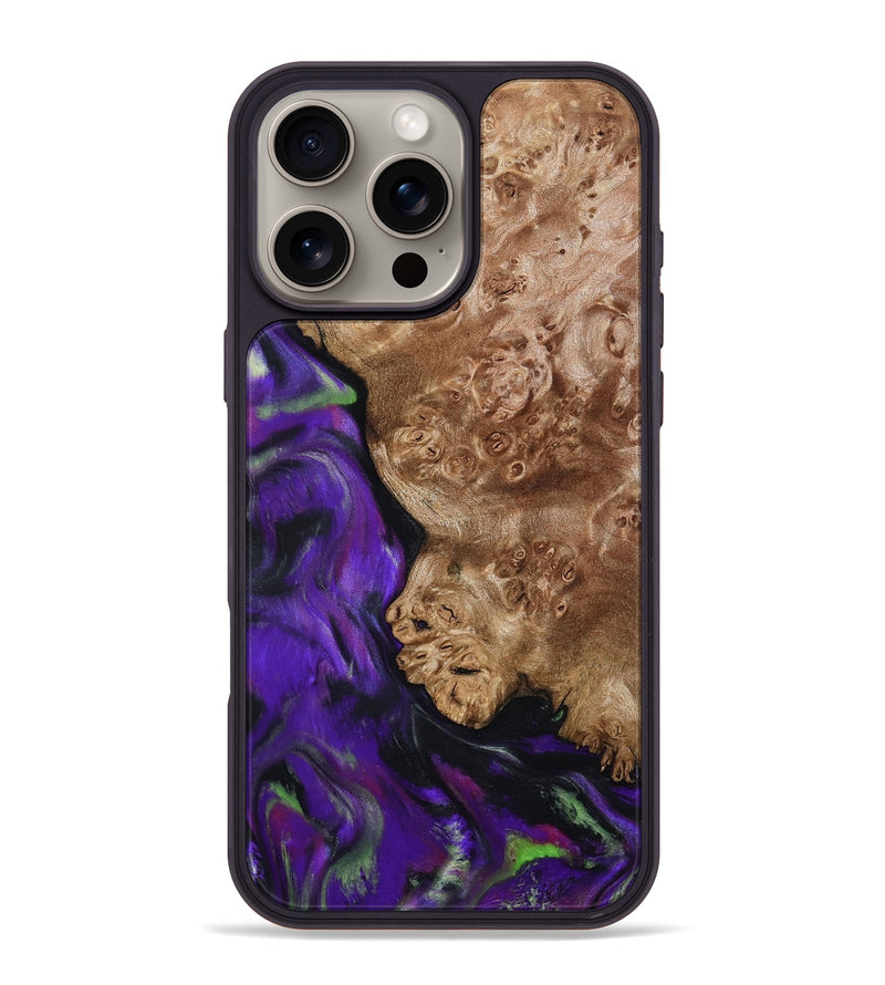iPhone 16 Pro Max Wood Phone Case - Jacalyn (Purple, 792838)